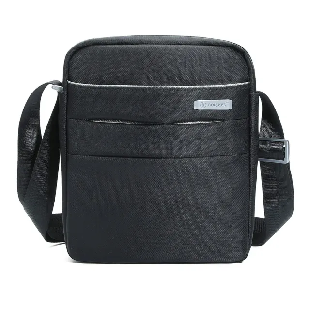 Male shoulder bag, fashion design, for leisure and work, many pockets, large capacity