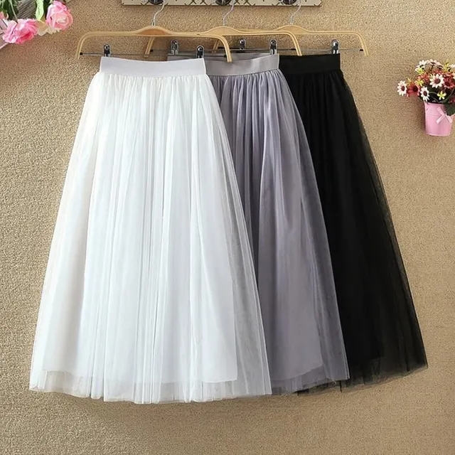 Ladies elegant tulle skirt in different colours