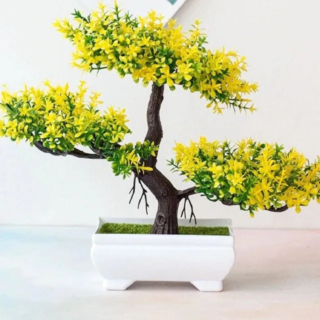 Artificial bonsai in pot