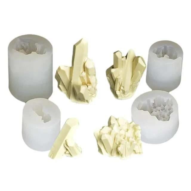 Silicone crystals in forms