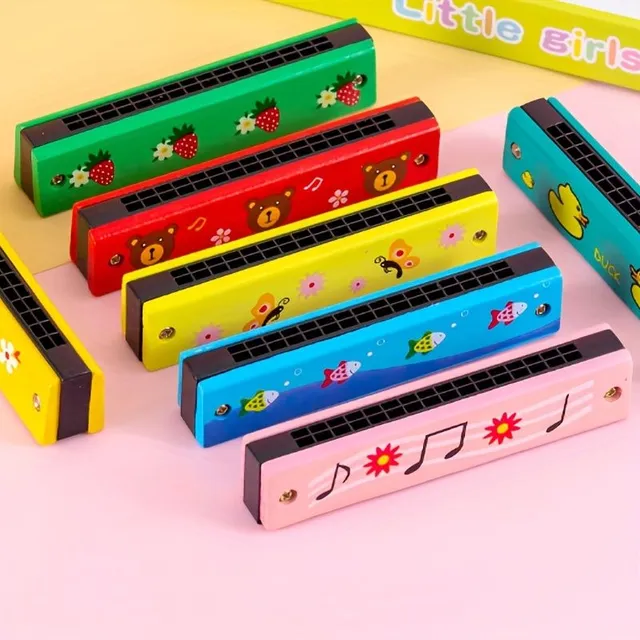 Baby blowing harmonica for beginners with 16 holes - music toy for children and parents