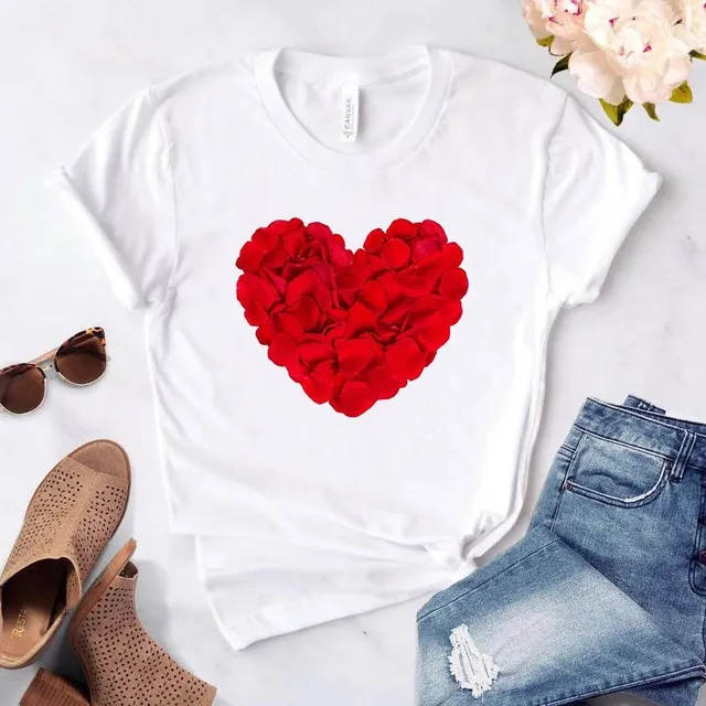 Women's summer t-shirt Heart