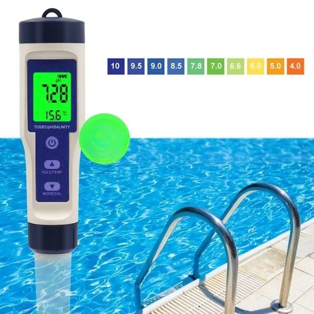 5 in 1 water quality tester for swimming pools