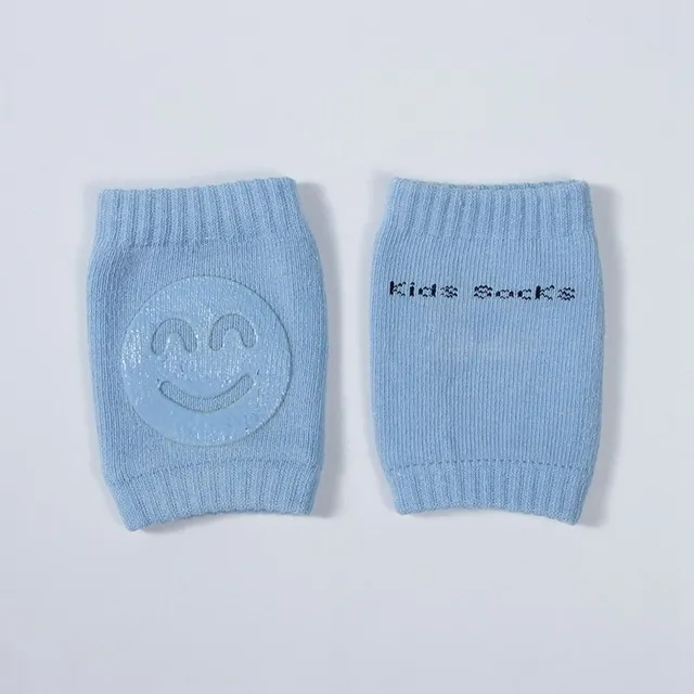 Baby knee pads with smiley face