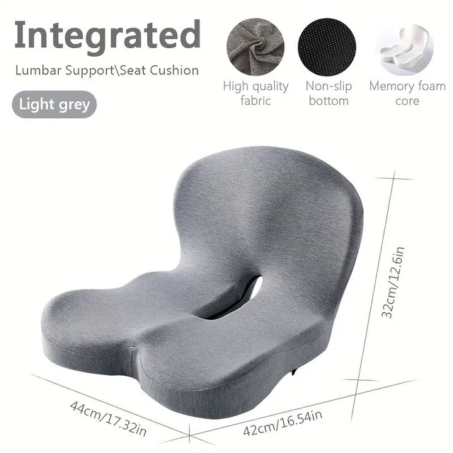 Pernă lombară pentru scaun auto cu spumă de memorie integrată, pernă lombară pentru birou, pernă lombară pentru mașină
