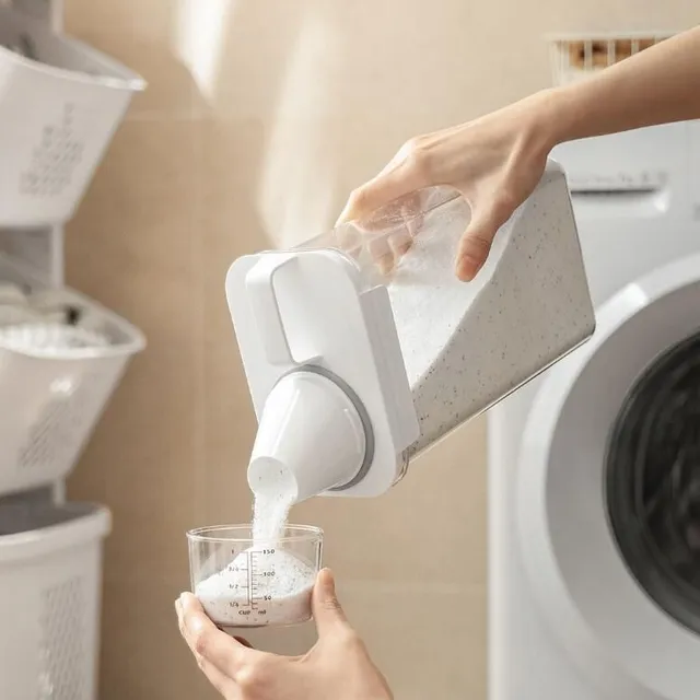 Air-tight laundry detergent dispenser