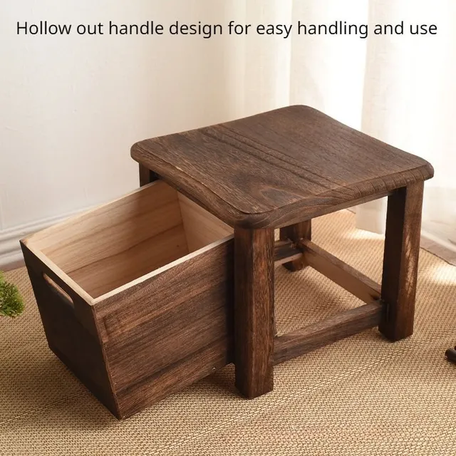 Wooden table for hanging with storage drawer - without armrests, not padded