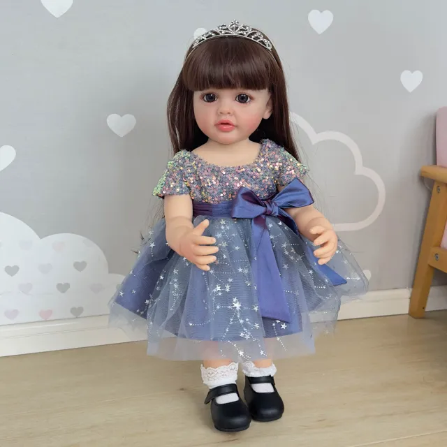 Realistic doll baby with soft touch skin