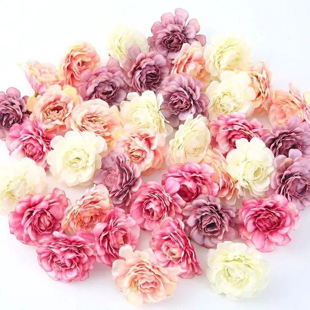 Decorative artificial flowers 10 k viacfarebna