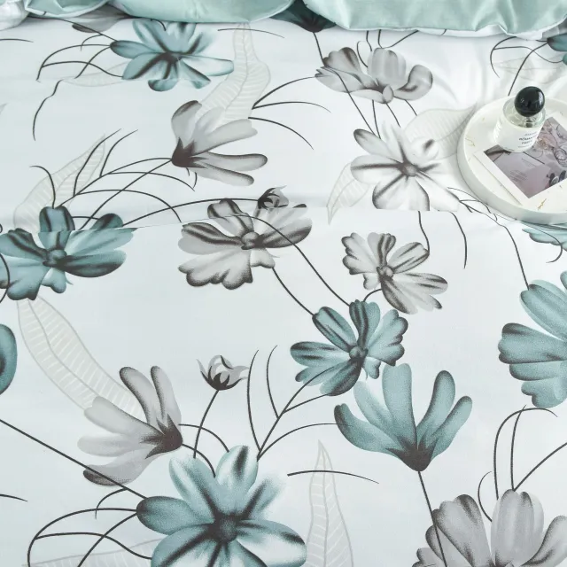 3 part sheets for duvet, floral pattern, soft and comfortable sheets