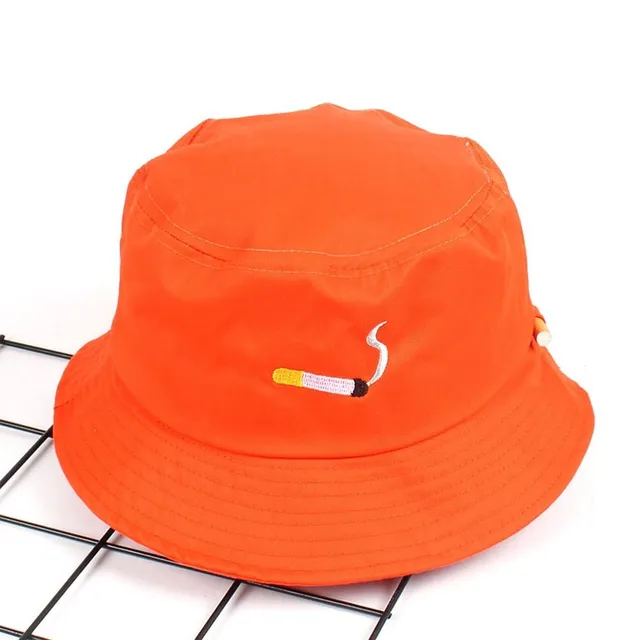 Summer unisex hat with cigarette