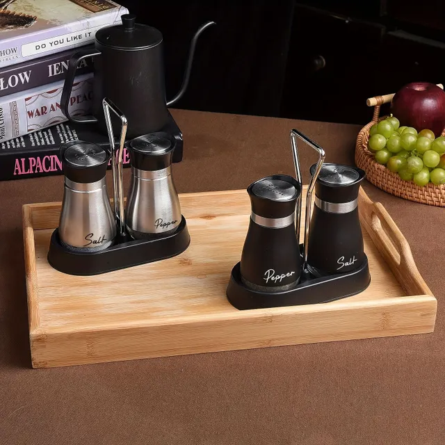 Practical salt and pepper in set 2 pieces - stylish supplement to the kitchen