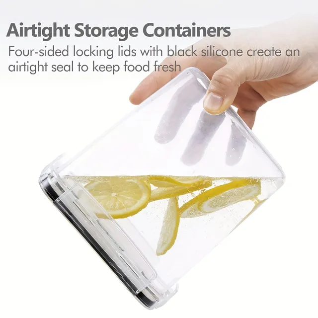 Set of 12 airtight containers for food