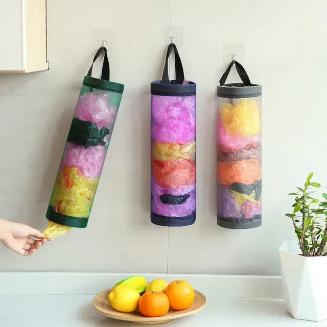 Suport practic pentru toate pungile de plastic din bucătărie - mențineți-vă bucătăria ordonată, mai multe culori