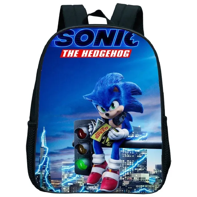 Dětský nepromokavý batoh s motivem Sonic