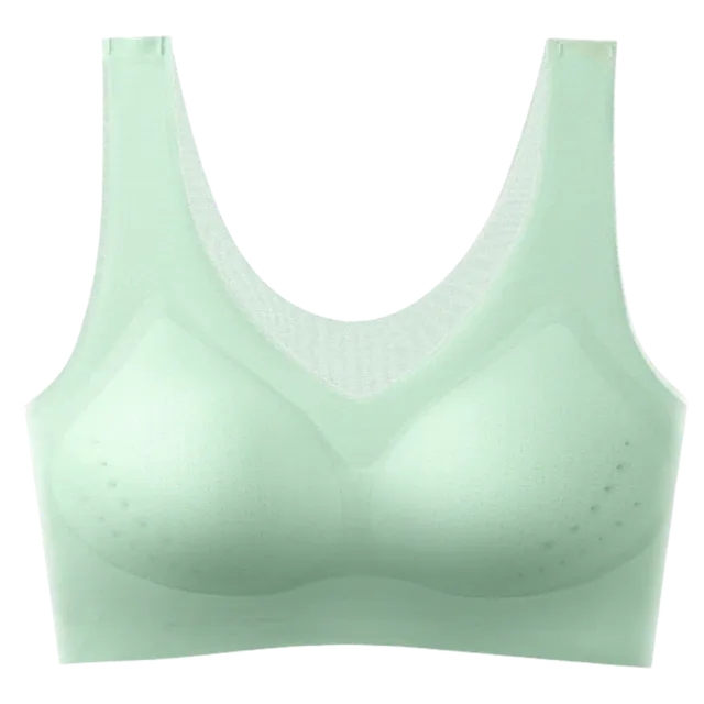 Ultrathin seamless bra made of ice silk