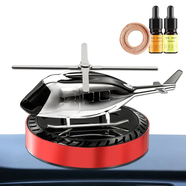 Car air freshener in the shape of a helicopter