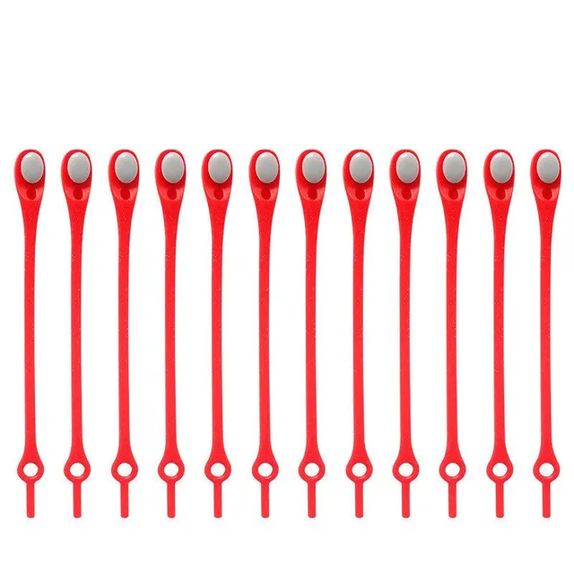 Silikonové elastické tkaničky ve tvaru rohu různých velikostí
