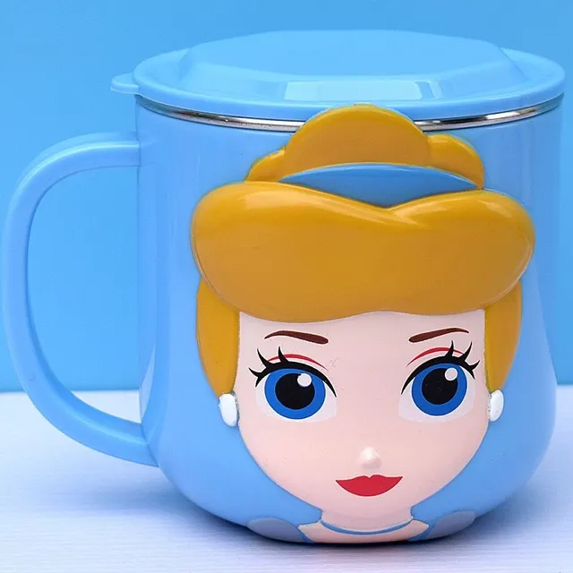 Beautiful children's mug with fairy tale motifs Cinderella