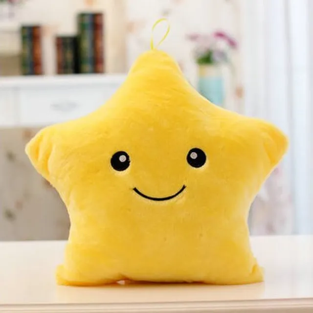 LED light up plush cushion in the shape of a star - 5 colours