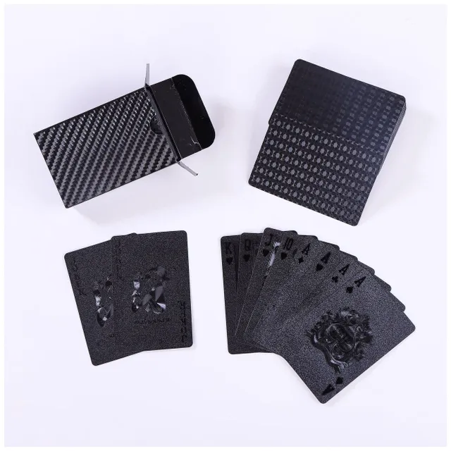 Waterproof gold plastic poker cards