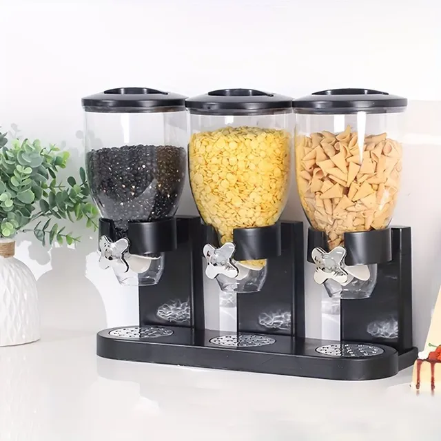 Household cereal tank 3v1 - cereal dispenser and rice storage container