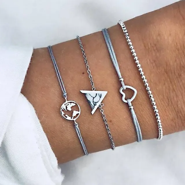 Conjunto de pulseras originales Indica para mujer