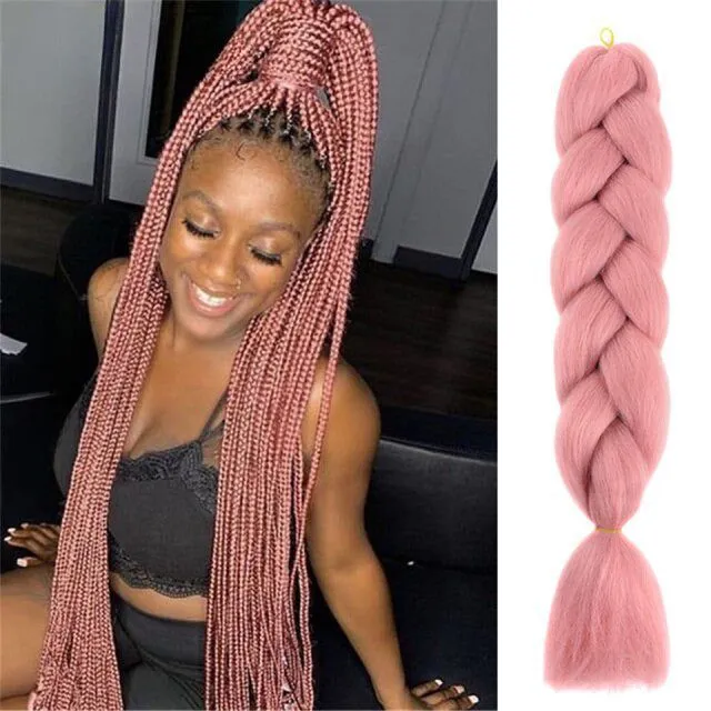 Kanekalon hair on braids - more variants