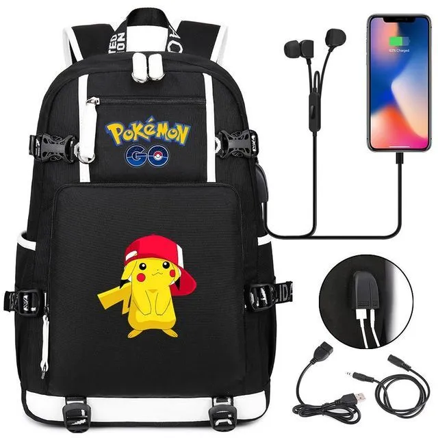 Pokémon backpack with charging function - Pikachu