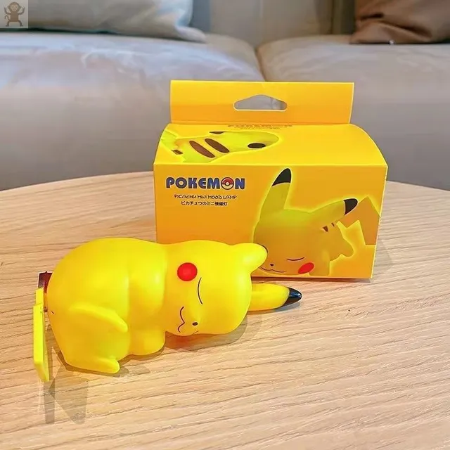 Aranyos éjjeli lámpa alvó Pikachu motívummal C with box
