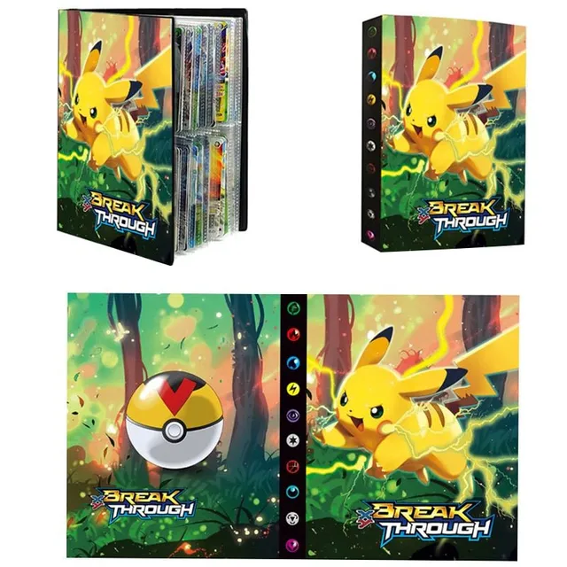 Stílusos modern trendi Gyűjthető kártya album a téma a népszerű Pokémon