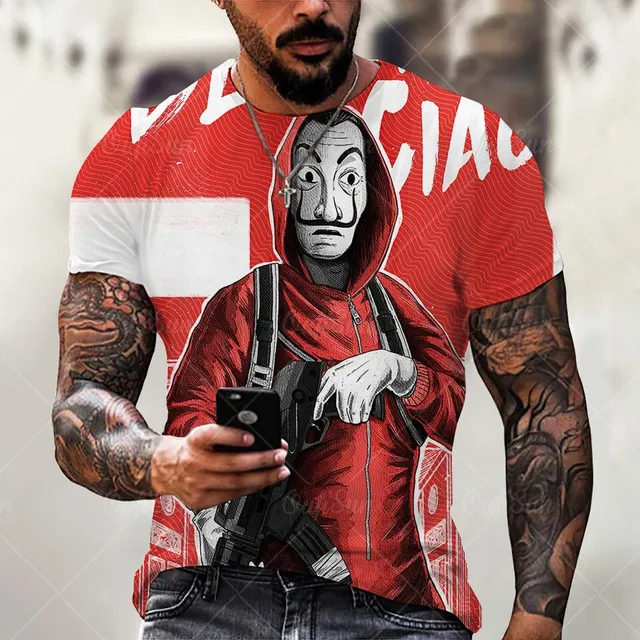 Men's short sleeve T-shirt with print - Joker