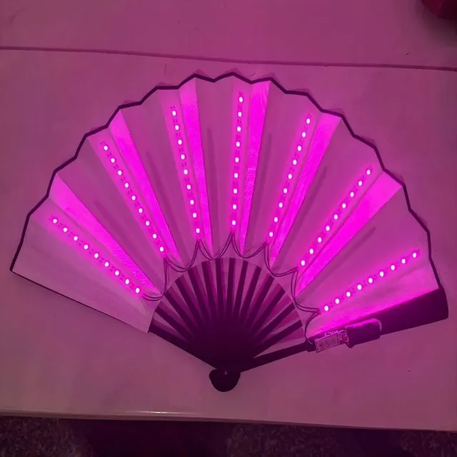 Stock LED illuminating party fan
