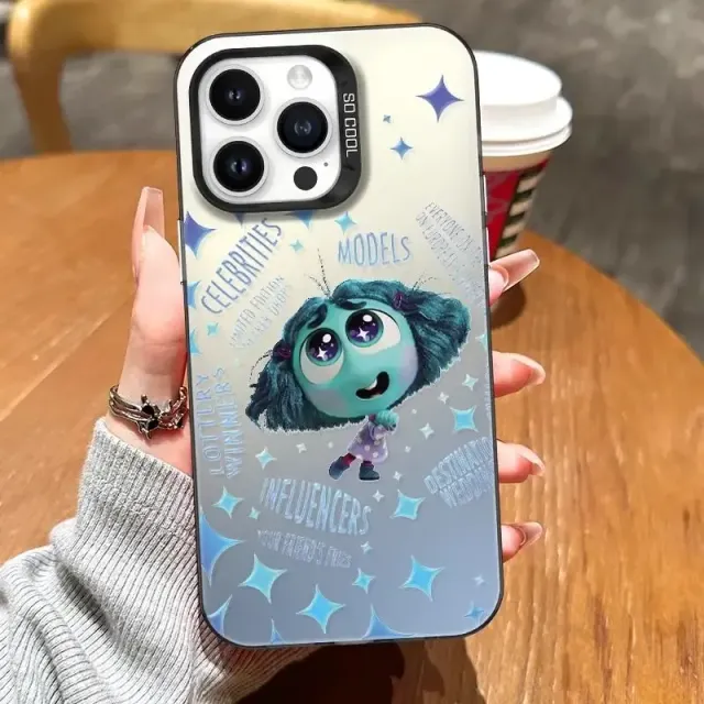 Husă drăguță și trendy pentru telefoanele iPhone cu diverse motive din desenele animate V în cap 2 - Inside Out 2