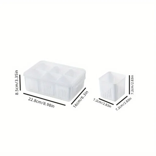 Practical Plastic Storage Kit for Fridge - For Fruit, Vegetables and More Food