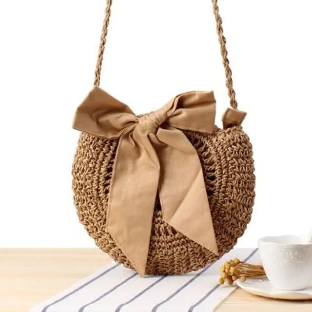 Hand knitted rattan shoulder bag - many types to choose from