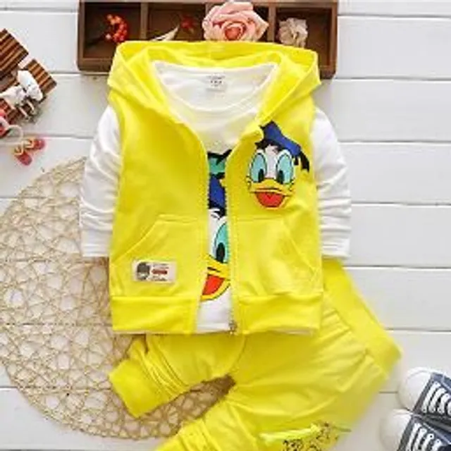 Boy set - Mikina, vest and sweatpants - Donald Duck