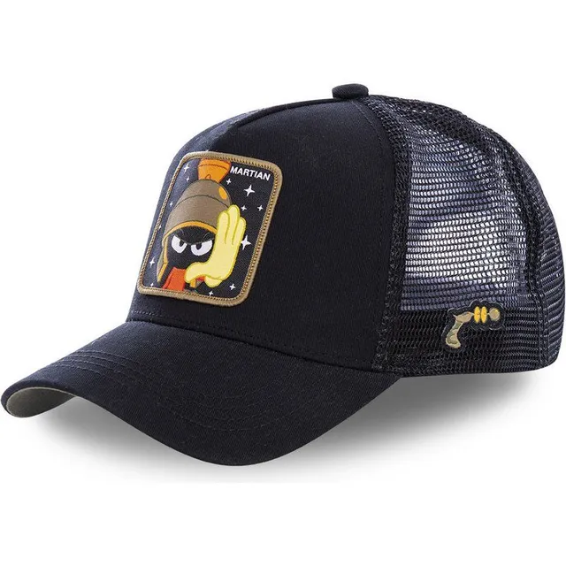 Fashionable unisex baseball cap with animated heroes patch MARTIAN