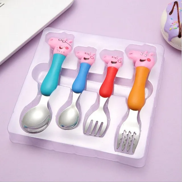 Children's cutlery Piglet Pepa