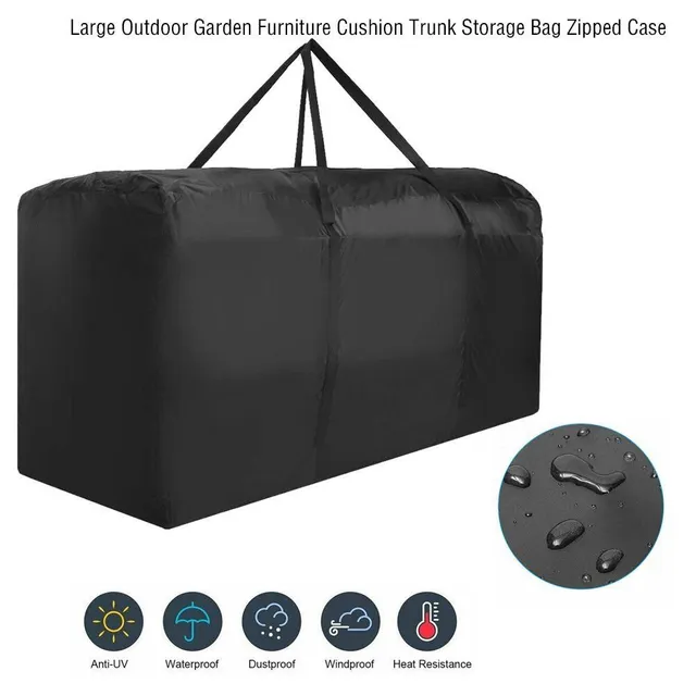 Outdoor garden furniture pillow case storage bag for zip case waterproof