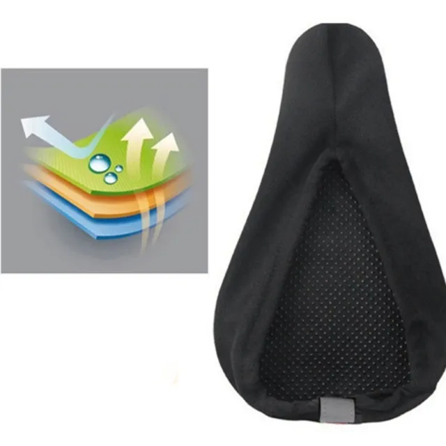 Bicycle saddle gel cover