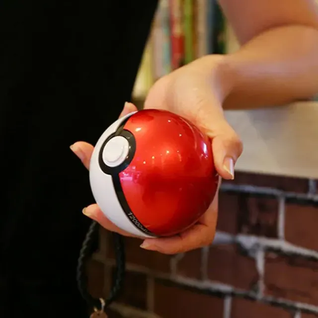 Stylowy powerbank w okrągłym Pokéball z bajek Pokémona