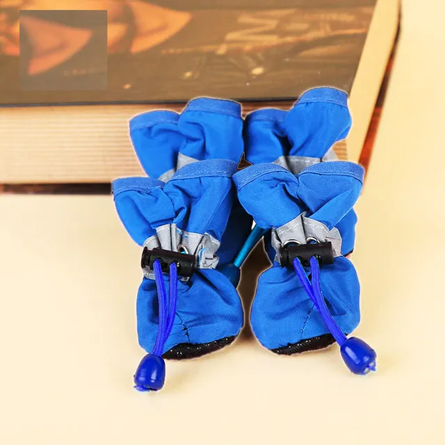 Krásne protišmykové topánky pre psov Blue XXXL