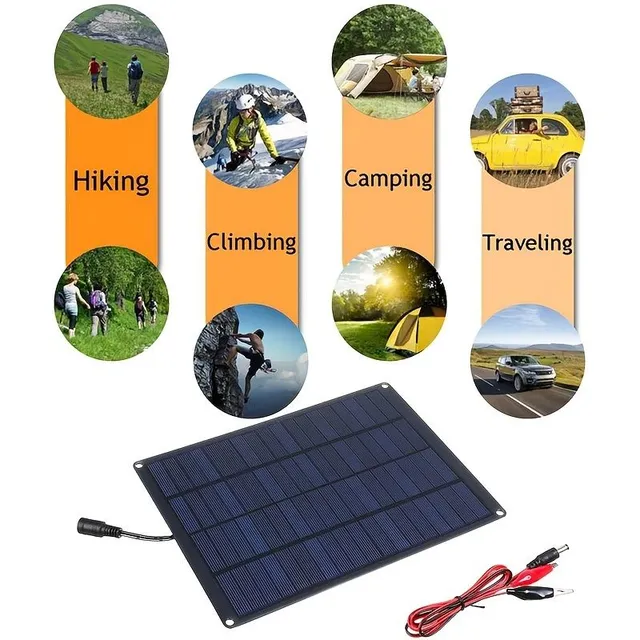 Solar panel 12V/18V with clip and 20A solar panels