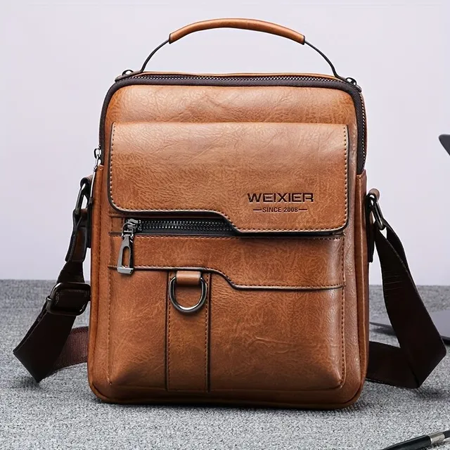 Herren Vintage-Stil Leder Umhängetasche, für Hand und Arbeit, Bote