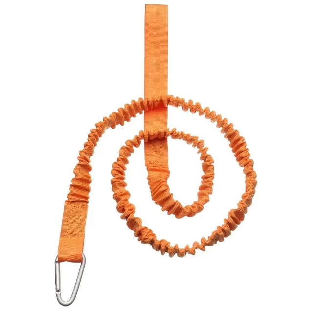 Safety rope with carbine on paddle