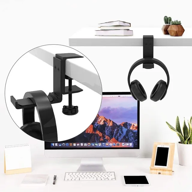 Universal adjustable alloy folding stand for headphones