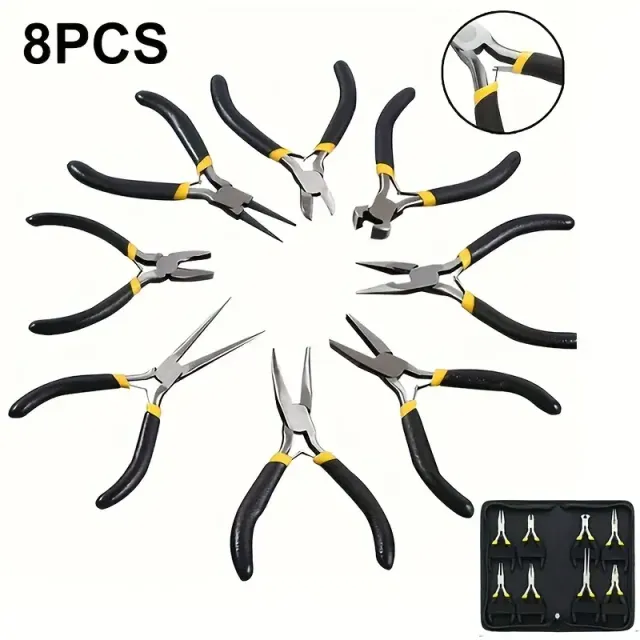 8 pcs Multifunction set with curved needles
