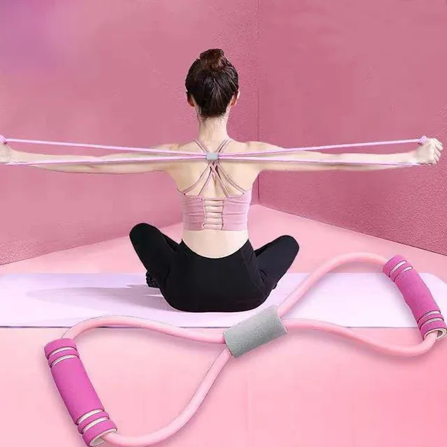 Woman Resistance Bands with Foam Sports At Home Yoga Fitness Accessories Rubber Pull Rope Training and Exercise Gym Equipment