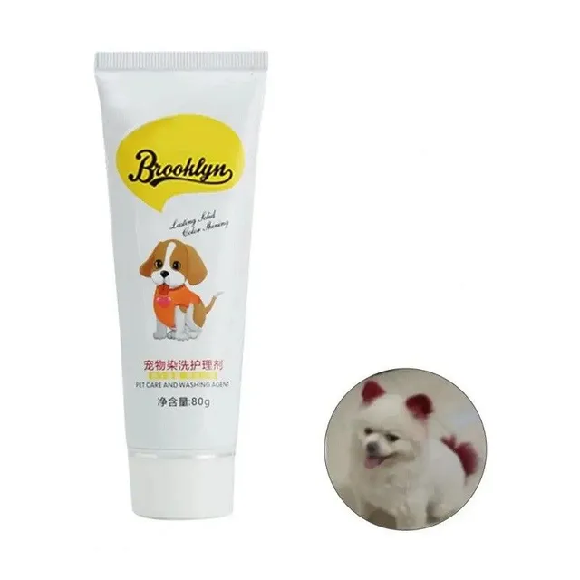 Hair color for dogs and cats Hair coloring cream 80 g Pets accessories